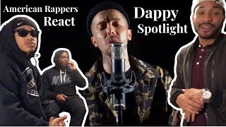 American Rappers React to Dappy  Spotlight Acoustic UK RAP [upl. by Eiggem]