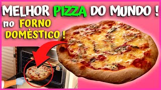 PIZZAS PERFEITAS NO FORNO CASEIRO DOMÉSTICO TÉCNICA DAS DUAS PEDRAS [upl. by Mlawsky]