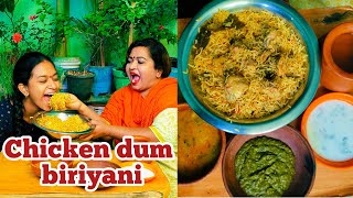 CHICKEN DUM BIRYANI  Cherrysathakshi [upl. by Hayotal]