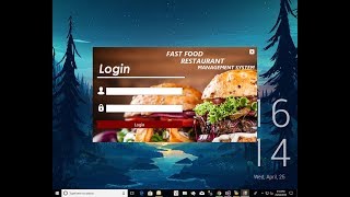 Fast Food Restaurant Management System in Vb  Final year project  Flat design [upl. by Nylek]