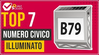 Numero civico illuminato  Top 7  QualeScelgo [upl. by Aluap]