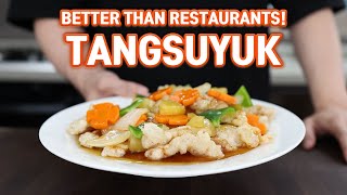 KOREAN SWEET AND SOUR PORK TANGSUYUK l Better Than Restaurants [upl. by Dearman]