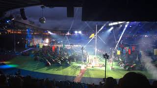 Glasgow 2014 Commonwealth Games  Flower of Scotland Dignity Auld Lang Syne Closing Ceremony [upl. by Llerdnek]