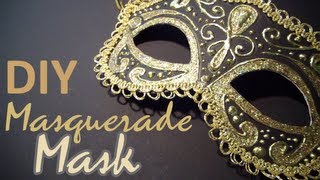 DIY Masquerade Mask from scratch [upl. by Conti]