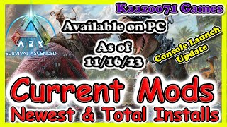 Ark Survival Ascended Current Mods Update 111623💥 [upl. by Hepsibah]