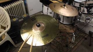 Stagg DH 17quot Crash EXO Cymbal Double Hammered Sound Test  Review [upl. by Auqinot]