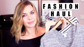 FASHION HAUL  Anprobe  show  Try on  Zara HampM Topshop  Fashion Oktober [upl. by Schilling]