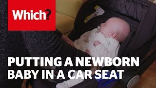 How to put a newborn baby in a car seat [upl. by Buckingham]