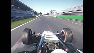 F1 2001 Alonsos Minardi PS01 Onboard at Monza  Assetto Corsa [upl. by Sucramraj824]