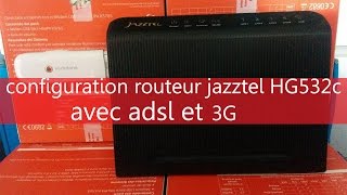 configuration routeur jazztel hg532c avec adsl et 3g [upl. by Fern]