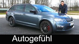 2016 Skoda Octavia vRS Combi Estate FULL REVIEW test driven DSG amp TDI 184 hp [upl. by Wright616]