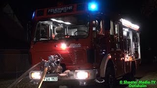 E  DACHSTUHLBRAND  Feuerwehr Ötisheim amp Mühlacker im Einsatz  EINSATZSTELLE IM ENZKREIS [upl. by Salomon811]