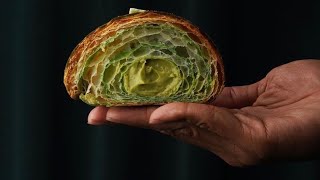 Complete guide on how to make best bicolor croissant pistachio bicolor croissant [upl. by Kean810]