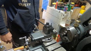 Myford ml7 lathe Part7 Top slide assembly and fit a new tool post [upl. by Anuahsal]