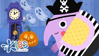 Hickory Dickory Dock  Canción de Halloween para Niños  Kids Academy Español [upl. by Harrus]