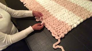 How to hand knit a blanket [upl. by Daphene]