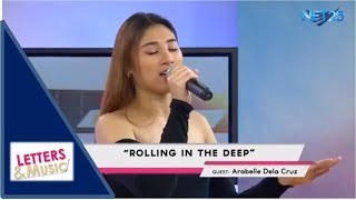 ARABELLE DELA CRUZ  ROLLING IN THE DEEP NET25 LETTERS AND MUSIC [upl. by Sabian54]