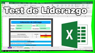 Test de Liderazgo de Valoración Básica en Excel [upl. by Ruvolo]