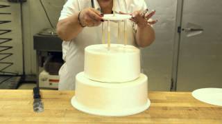 How to Assemble a Stacked Cake using Cake Support Solutions [upl. by Ennyrb]