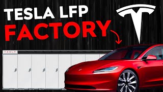 Teslas NEW LFP Battery Factory at Giga Nevada  USA Made LFP [upl. by Gies]