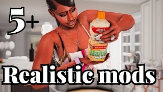 Sims 4 Mods with Realistic food and gameplay animations [upl. by Nohcim]