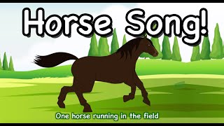 Five Horses  Horse Song for Kids Children and Toddlers  Nursery Rhyme Songs  Patty Shukla [upl. by Michelina]