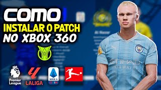 COMO INSTALAR QUALQUER PATCH NO SEU PES 2018 ATUALIZANDO PARA O PES 2024 NO XBOX 360 [upl. by Ritz802]