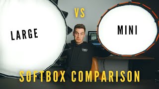 Large Softbox vs Mini Softbox comparison  Is the mini good enough [upl. by Adnale158]