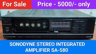 SONODYNE STEREO INTEGRATED AMPLIFIER SA580 Nice Sound Quality Contact No  8750424840 [upl. by Anoli]