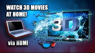 How to watch 3D Movies at home PC  TV Connection Active amp Passive 3D [upl. by Ramso]