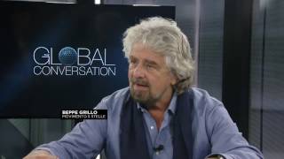 Beppe Grillo a Euronews quotApocalisse dellInformazionequot INTEGRALE [upl. by Marcelia781]