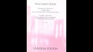 Hans Ulrich Staeps Choric Quintet [upl. by Anah]