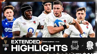 INCREDIBLY CLOSE 👀  EXTENDED HIGHLIGHTS  ITALY V ENGLAND  2024 GUINNESS MENS SIX NATIONS RUGBY [upl. by Acherman]