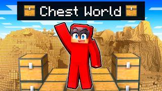 Minecraft But The ENTIRE WORLD is Chests [upl. by Kihtrak]