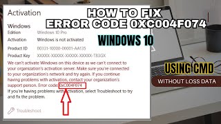 Cara Memperbaiki Error Code 0xC004F074  Windows 10 All Version [upl. by Bilek]