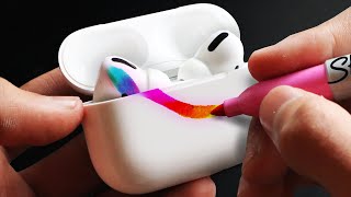 Custom Marker AIRPODS PRO SaTiSFying [upl. by Ahsercal]