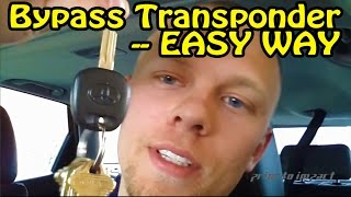 Transponder Chip Key Bypass How To For Any Car [upl. by Fita611]