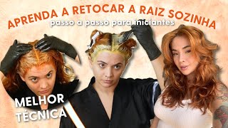 PINTANDO O CABELO EM CASA  Passo a passo retoque de raiz para iniciantes [upl. by Aneda]