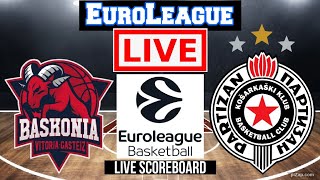 Live Saski Baskonia Vs Partizan  EuroLeague  Live Scoreboard  Play By Play [upl. by Knitter]