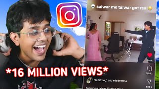 I got viral on Instagram reels😭  Reacting to my viral memes [upl. by Yemaj416]