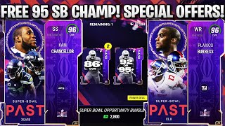 FREE 95 OVERALL SUPER BOWL CHAMPION SUPER BOWL PAST SPECIAL OFFERS PLAYERS AND MORE [upl. by Aliekahs]