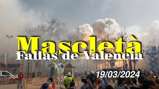 Mascletá del día 19 de marzo 2024 [upl. by Atiram]