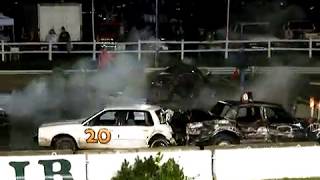 Skowhegan State Fair Demolition Derby 2007 Night 3 Heat 4 [upl. by Yanttirb]