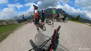 MTB  Sellaronda dal Passo Sella verso Selva di Val Gardena 26082023 [upl. by Atidnan]