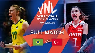 🇧🇷 BRA vs 🇹🇷 TUR  Full Match  Preliminary Phase  Womens VNL 2022 [upl. by Ailemac]