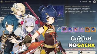 【F2P NO WISH】Genshin Impact  Clear Pool amp Mountain Cavern Level 90 Guide [upl. by Ileana602]