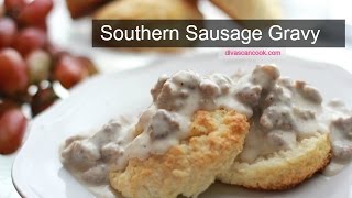 Southern Sausage Gravy  Pass The Biscuits [upl. by Kuehnel]