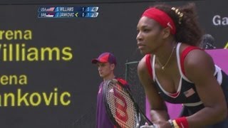 S Williams USA v Jankovic SRB Womens Tennis 1st Round Replay  London 2012 Olympics [upl. by Neill]