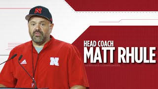 Nebraska Head Coach Matt Rhule Rutgers PostGame Press Conference 10525 [upl. by Neisa]