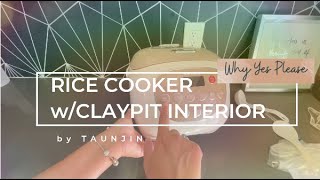 TIANJI Claypot Ricer Cooker Unboxing [upl. by Ellehs737]